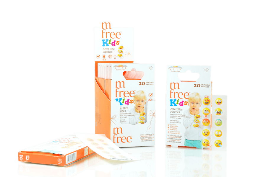 Mfreetm Καταπραϋντικά Αυτοκόλλητα Για Παιδιά Με Έλαια Σταφυλιού, Δυόσμου, Λεβάντας