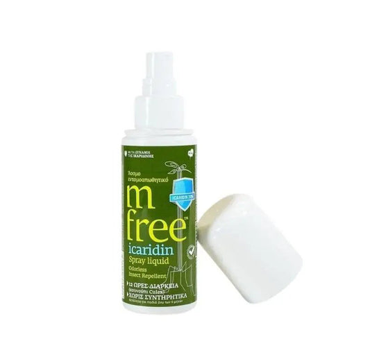 M Free Icaridin Odorless Insect Repellent Liquid Spray Άοσμο Εντομοαπωθητικό 80 ml