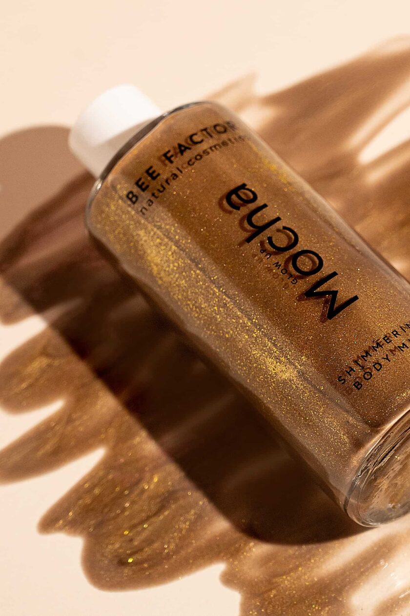 BEE FACTOR GLOW UP MOCHA / SHIMMERING BODY MILK – 100ML