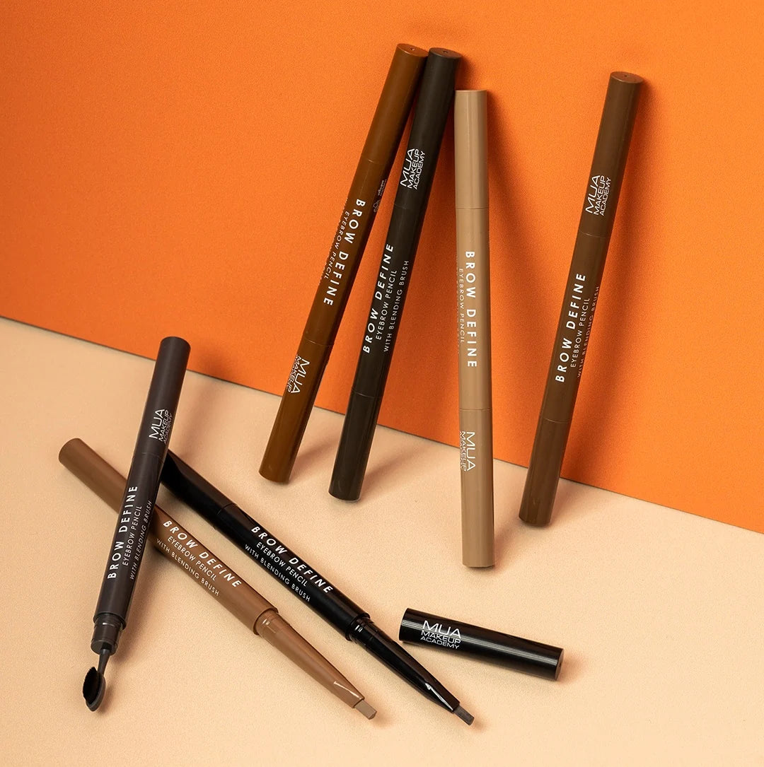 Mua Brow Define Eyebrow Pencil - With Blending Brush - Mid Brown