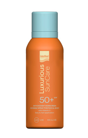 Luxurious Suncare Antioxidant Sunscreen Invisible Spray SPF 50+, Με Βιταμίνη C